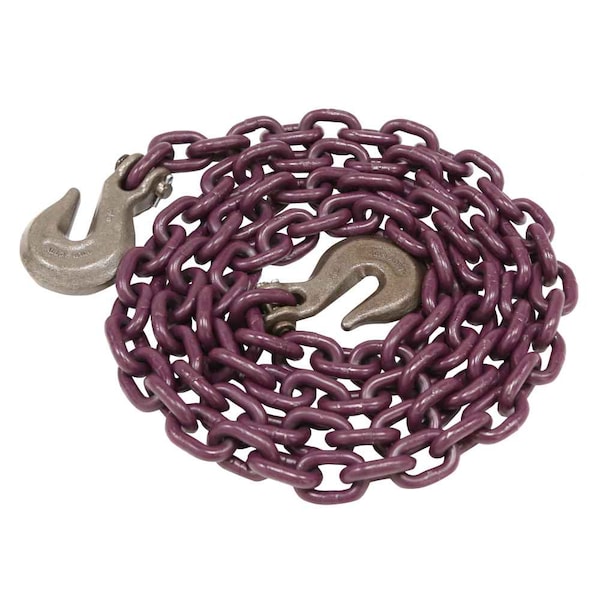 Tie Down Chain Assembly 5/8" x 25' w/ Clevis Grab Hooks - Grade 100